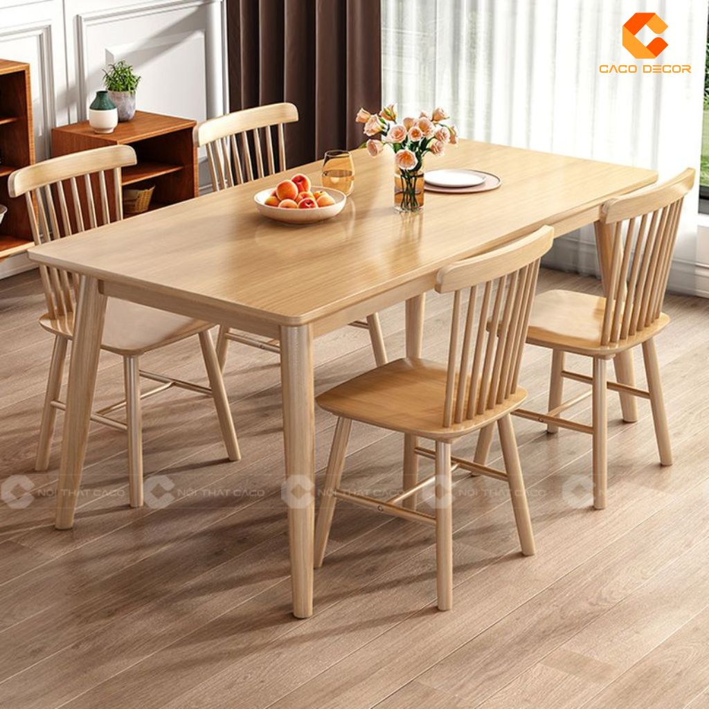 Bàn ăn gỗ công nghiệp Mẫu hiện đại, đẹp và giá tốt 2025 8